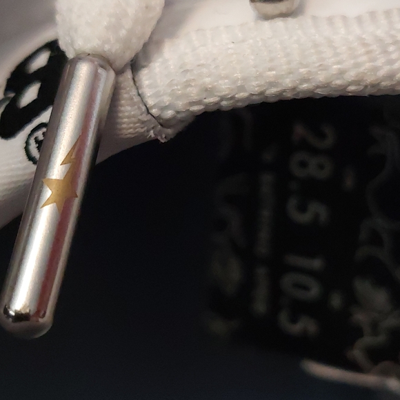 Bape Sta Men's Triple White Sneakers Classic Design Patent Upper SIZE 10.5 - Picture 7 of 14